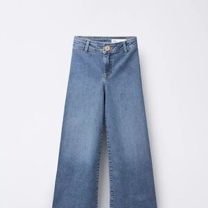 Zara Girls Marine Jeans with raw hem